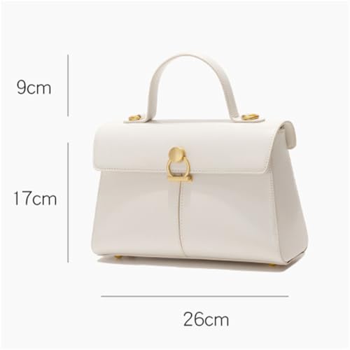 Retro Vegan Leather Shoulder Bag Commuting Tote Handbag Square Satchel Top Handle Purse Travel Dating4