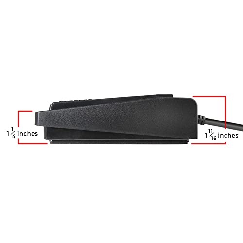 ECS-in-USB-1 Foot Pedal Transcription Foot Control, Infinity, Ergonomic - Effortless Transcribing & Dictation, Transcribe & Dictate with Ease