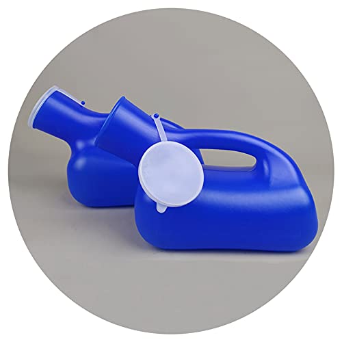 尿ボトル、ポータブル小便器 男性用小便器 こぼれ防止 ポータブル プラスチック 2個セット(Blue)