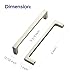 Ravinte 25 Pack Solid 5 Inch Kitchen Square Cabinet Handles Brushed Nickel Pulls Drawer Pulls Kitchen Cabinet Hardware Handles