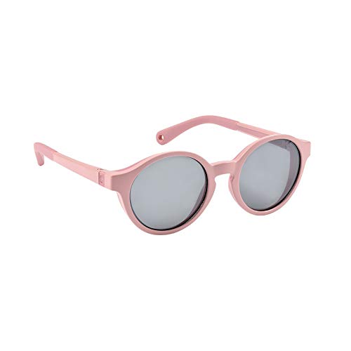 BÉABA, Lunettes de soleil pour Enfants 2-4 ans, Protection 100% UV - CAT 3, Protection Latérale, Confort Optimal, Branches ajustables 360°, Misty Rose Cover
