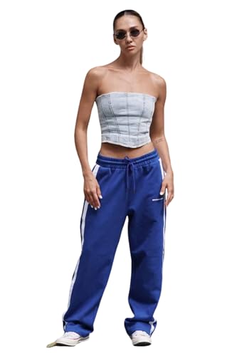 Image of BONKERS Blue Sporty Straight Fit Pants