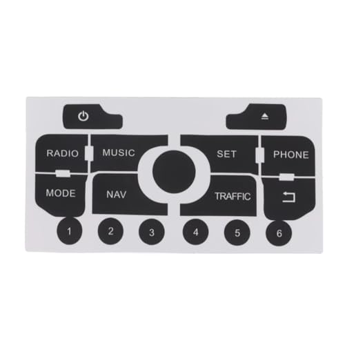 Autocollant bouton radio Peugeot 3008 vinyle de qualité supérieure pour navigation