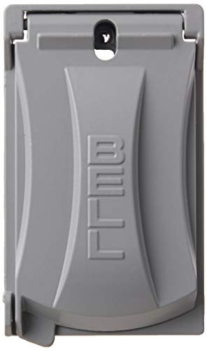 Hubbell Bell MX1050S Single-Gang Weatherproof Heavy Duty Universal Flip Cover Gray Finish #1