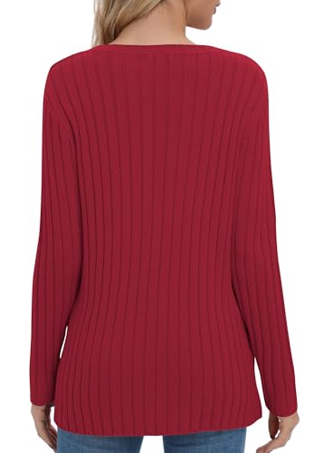 Image of Urban CoCo Women's Lightweight Crewneck Pullover Sweaters Long Sleeve Fall Knitted Sweater Tops