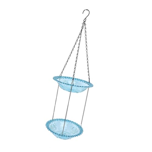 Suspension d'oiseaux solaire double couche décor de jardin 70cm - 7