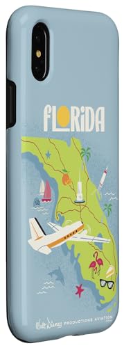 Coque iPhone X/XS Mickey Mouse Disney Walt's Plane Florida - 3