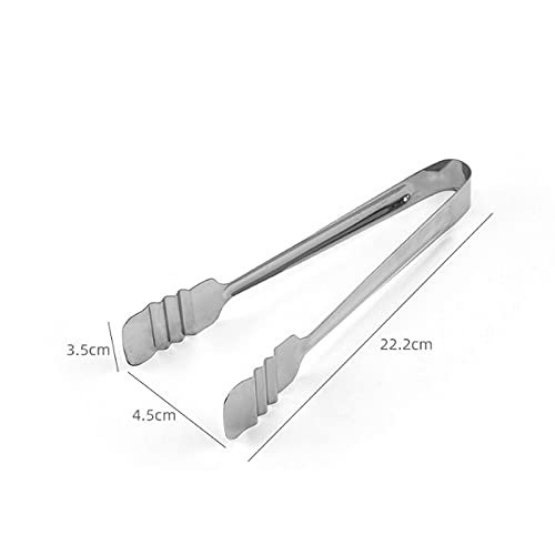 pinzas para cocinar, Cocinar alimentos, cocina de acero for barbacoa, tijeras for servir, alicates for buffet Tamaño: 22,2 cm