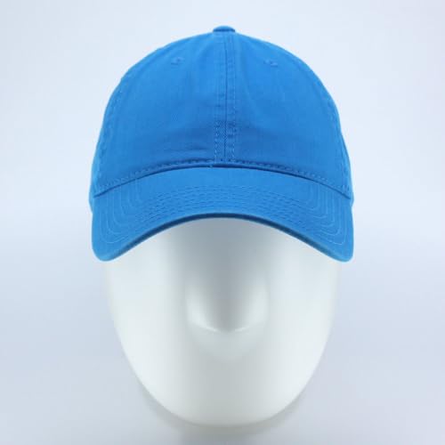 Image of Classic Washed Cotton Baseball Cap - Vintage Adjustable Dad Hat, Curved Bill for Men Women, Outdoor Everyday Wear