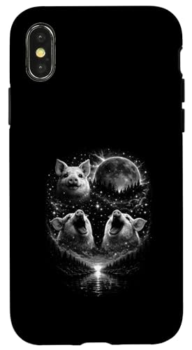 Funny 3 �n�E�����O�u�^ �~�X�e�B�b�N ���� ���H �F���̐X �X�}�z�P�[�X iPhone X/XS �p