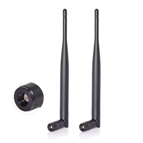 Bingfu Dual Band WiFi Antenne 2,4 GHz 5 GHz 5,8 GHz 6 dBi SMA-Stecker für drahtlose Vedio Sicherheit IP-Kamera Überwachungsrekorder DVR Fahrzeug LKW Wohnmobil Anhänger Rückfahrkamera Rückfahrmonitor