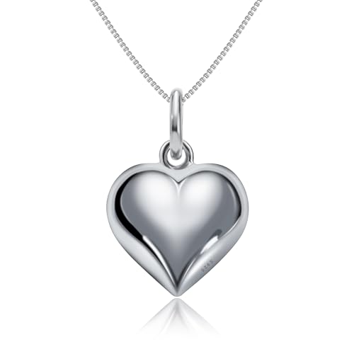 Sterling Silver Heart Necklace for Women 925 - Dainty Adjustable Choker, Cute Love Pendant, Trendy 2025 Layering Necklace, Romantic Gift for Her