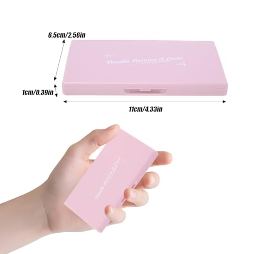 Image of Joyzan Magnetic Needle Storage Case, Portable DIY Sewing Stitching Pin Box | Knitting Organizer Rectangle Manual Slim Line Keeper Cross Stitch Container Tool Holder for Needlework Embroidery Art Craft