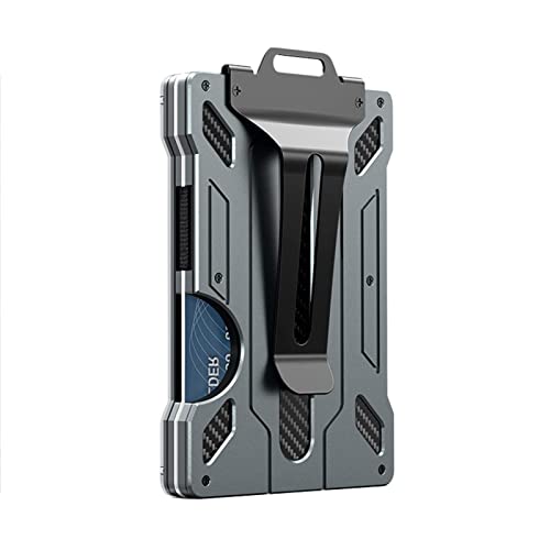 La Mejor Selección de Tarjetero de Aluminio los más recomendados. 45 LOPI Carteras Metálicas para Hombre Slim,Cartera para Tarjetas de crédito Portatarjetas con Bloqueo RFID con Clip para Efectivo Protector de Estuche rígido de aleación de...