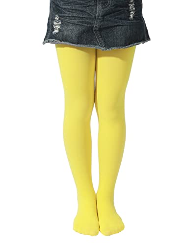 Image of EVERSWE Girls Semi Opaque Footed Tights, Microfiber Tights