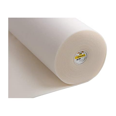Vlieseline Vilene Sew in Style-Vil - Foam Fabric lnterfacing - White - 75cm Wide (1 Half Metre (50cm x 75cm)) Cover
