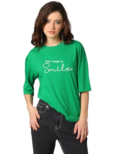 Image of KOTTY Quirky Printed T-Shirt for Women | Fun & Playful | Casual Chillwear