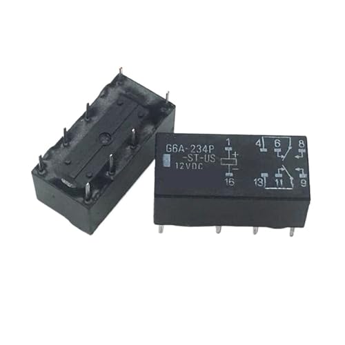 Relais G6A-234P-ST-US 5 V CC à commutation précise et stable