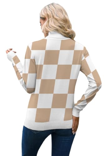 Image of DAIMIDY Turtleneck Sweaters for Women Long Sleeve Pullover Tops | Knitted Material| Soft, Warm and Breathable| High Resilience and Tensile Strength Design| Business Casual Tops| Dailywear