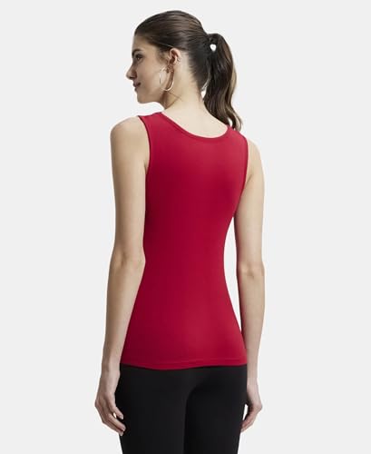 Image of Jockey A113 Women's Super Combed Cotton Rib Fabric Slim Fit Solid Tank Top