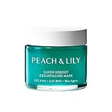 Peach & Lily Super Reboot Resurfacing Mask | 10% AHA, 0.5% BHA, Blue Agave And Aloe | Pro-Grade Wash-Off Mask For Clogged Pores, Uneven Skin, Bumps, And Fine Lines | Powerful Yet Gentle Acid Treatment For All Skin Types | Clean, Non-Toxic, Cruelty-Free | 2.7 Fl Oz