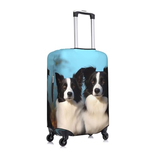 Luggage Cover Elastic Washable Suitcase Cover Dustproof Suitcase Protector Personalized Border Collie Travel Luggage Baggage Covers For 18-32 Inch3