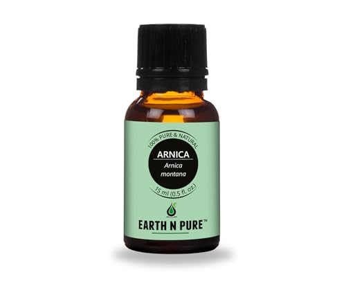 Image of Earth N Pure Arnica Infused Oil | 100% Natural | Muscle Comfort & Soothing Massage | Nourishing Body Oil for Skin & Massage | Vegan & Cruelty-Free | 15ml