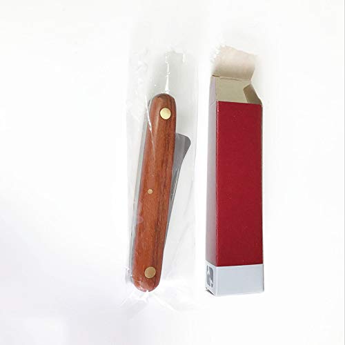 TopHomer 16,2 cm Okuliermesser Gartenhippe Taschen-/Gärtnermesser Taschenmesser Gartenmesser Gerade Klinge aus Edelstahl