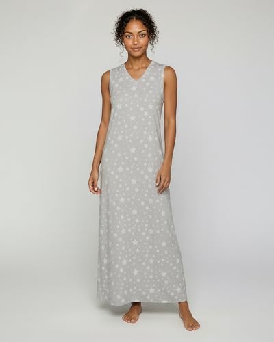 Image of Real Essentials 3 Pack: Women's Soft Tank Nightgown Sleeveless Nightshirt Sleep Dress (Available In Plus Size)