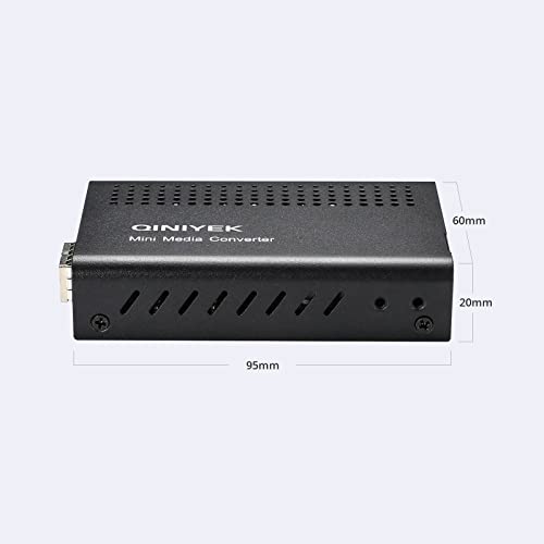 Image of 10Gbe SFP+ Media Converter, 10Gigabit Ethernet Fiber to 10G Copper UTP Ethernet Media Converter with 1x 100M /1G /2.5G /5G /10GBase-T RJ45 to 1x 10GBase-X SFP+ Slot