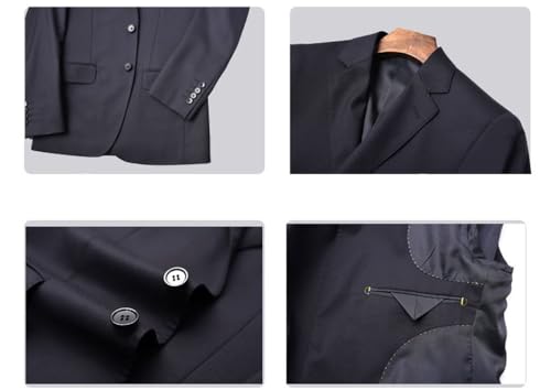Men's Two Buttons Suit Casual Formal Tuxedos Notch Lapel Jacket Pants for Dinner4