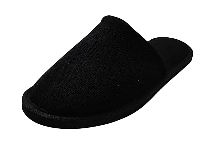 RIBBACO BLACK Mens House Soft Slippers Open Toe Slides Slip on comfortable Sole Bedroom Indoor Carpet Home Summer Trendy Slippers (numeric_9) (B0BZ5ZKG65) Amazon Price History, Amazon Price Tracker