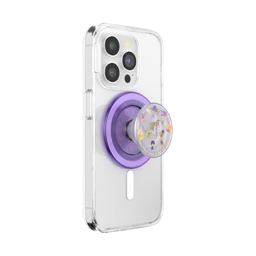 PopSockets Phone Grip for MagSafe Magnetic Holder Phone Stand - Purple Fields