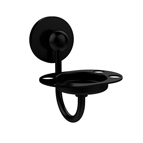 Allied Brass P1026-BKM Toothbrush/Tumbler Holder, Matte Black