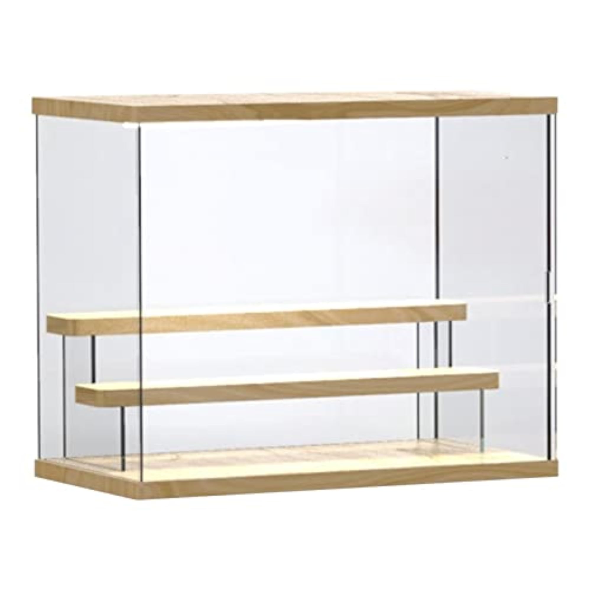 Dustproof Acrylic Display Rack with Lights, 3-Step Storage Solution