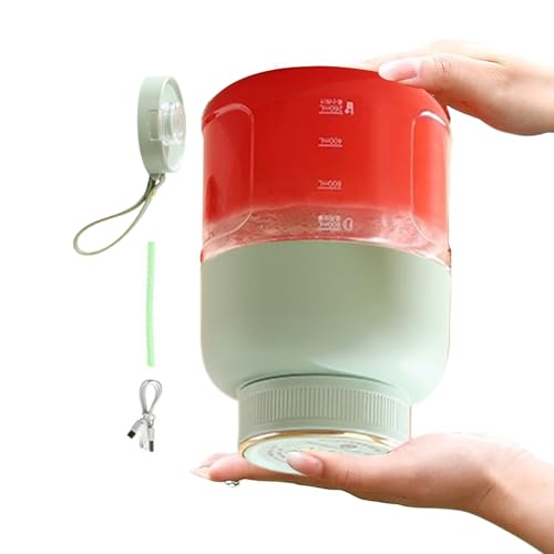 Batidora portátil recargable – Batidora de viaje inalámbrica grande – Herramientas de frutas y verduras para jugos, batidos, bebidas, alimentos, verano, viajes, playa, deportes, hogar, mesa comercial