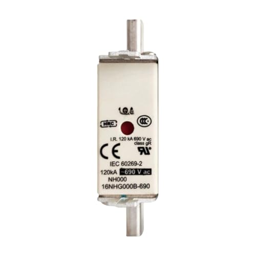 Fusible 690V 80A NH000 con cuerpo ceramico de alta resistencia termica