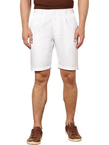 Image of Thomas Scott Men's | Solid | Mid Rise | Light Weight | 100% Cotton | Casual | Chino | Shorts for Men