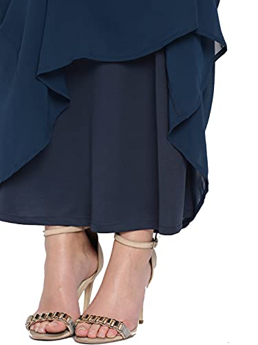Image of Rare Women's Polyester A-Line Maxi Casual Dress