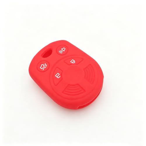 2pcs 4Button Soft Rubber Keyless Entry Remote Car Key Fob Cover Case for Ford Escape Explorer Mustang Transit Fusion Focus Lincoln Navigator Zephyr, Red Pink by WEINIUS - Used condition - Image 7