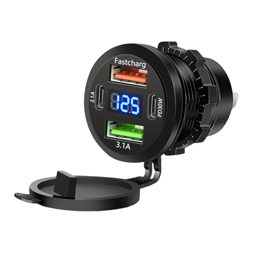 Adaptador de cuatro puertos USB con electrónica de carga rápida
