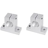 Vigorous 2pcs SK20 Linear Motion Rod Support, Aluminum Linear Rod Rail Shaft Support, Aluminum Rail Guide Clamping for 20mm(0.79 inches) Diameter Shaft