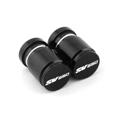 Motorrad-Ventilkern Für Suzuki SV 650 S SV650X SV650S 1999-2009 2010 2011 Motorrad CNC Zubehör Rad Reifen Ventil Kappen Luftdichte Abdeckungen(Black)
