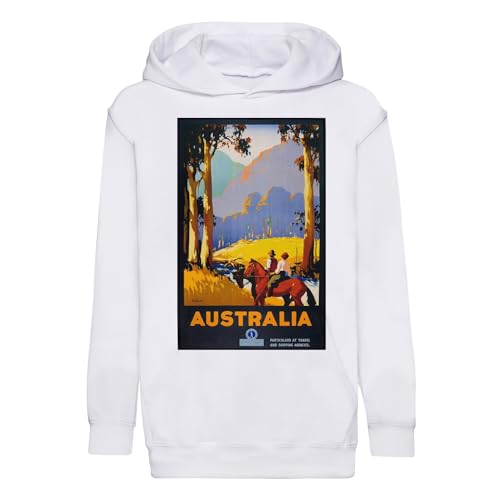 Hoodie enfant Australie art deco au tissu premium et finitions douces