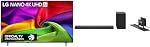 LG 65-Inch NU70 Nano UHD AI 4K Smart TV and, LG SC9S 3.1.3 Channel 400W C-Series OLED Soundbar, Dolby Atmos