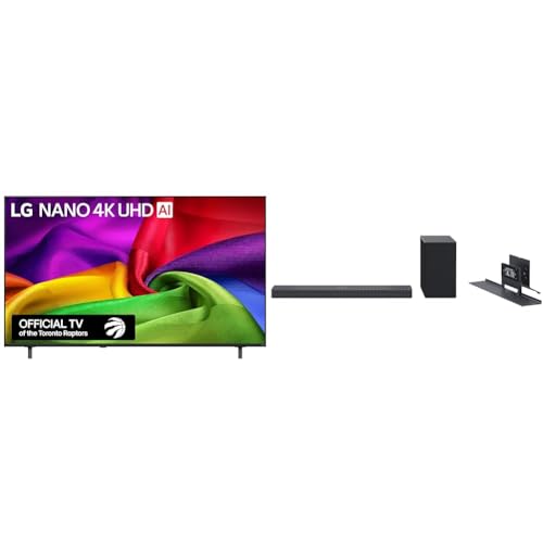 LG 65-Inch NU70 Nano UHD AI 4K Smart TV and, LG SC9S 3.1.3 Channel 400W C-Series OLED Soundbar, Dolby Atmos