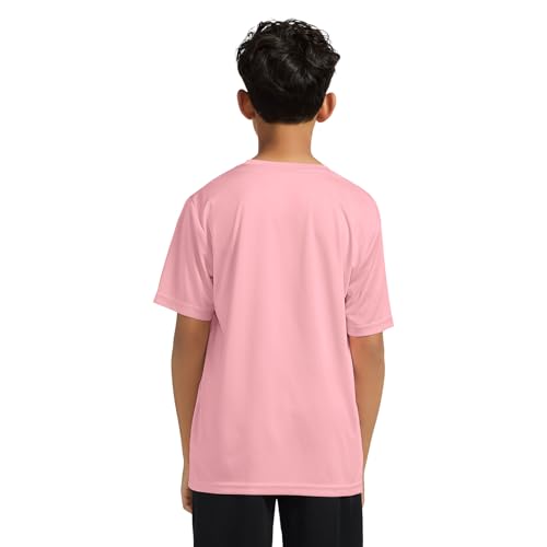 Image of Messi Boys' Lifestyle Short Sleeve Top, Loose-Fit Shirt with Logo, Comfortable, All-Day Wear