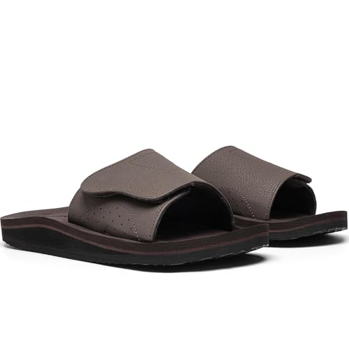 Image of Men's Slide Ergonomic Sandals Adjustable Arch Support Athletic Sandals