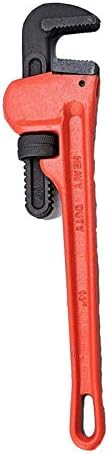 14" Pipe Wrench - Adjustable Monkey Wrench Plumbing Tool with 68MM Maximum Clamping (Pack of 1)