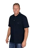 Trigema Herren Trigema Herren Single-jersey 637602 Poloshirt, Blau (Navy 046), L EU